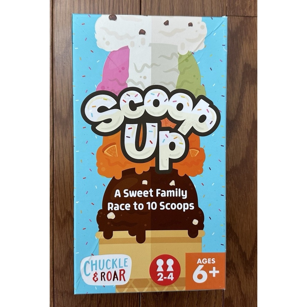 SCOOP UP GAME Chuckle & Roar COMPLETE Children's Family Ice Cream Counting